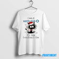 Official Santa Black Cat Light X Sams Club Logo Its Fine Everything Is Fine Tee