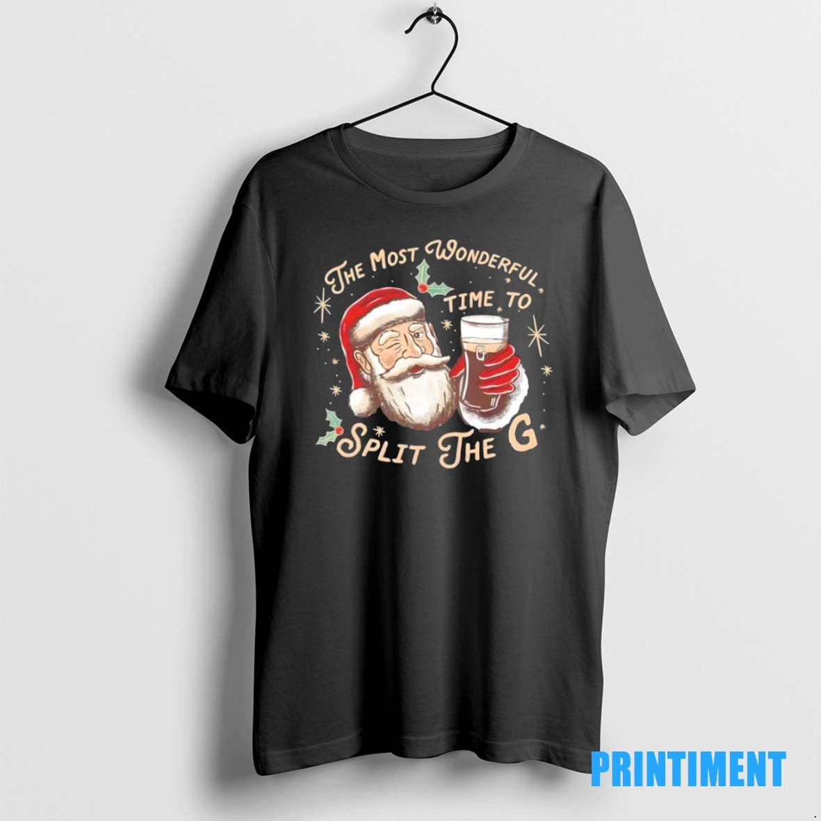 Official Santa Christmas The Most Wonderful Time To Split The G Tee Sweater