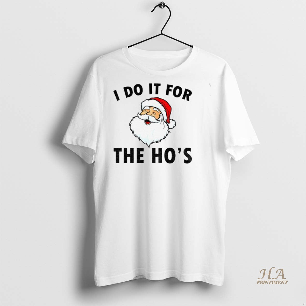 Official Santa Claus I Do It For The Hos Merry Christmas Shirt