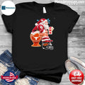 Santa Claus Oklahoma Sooners Shitting On Toilet Texas Longhorns And Other Teams Christmas Shirt