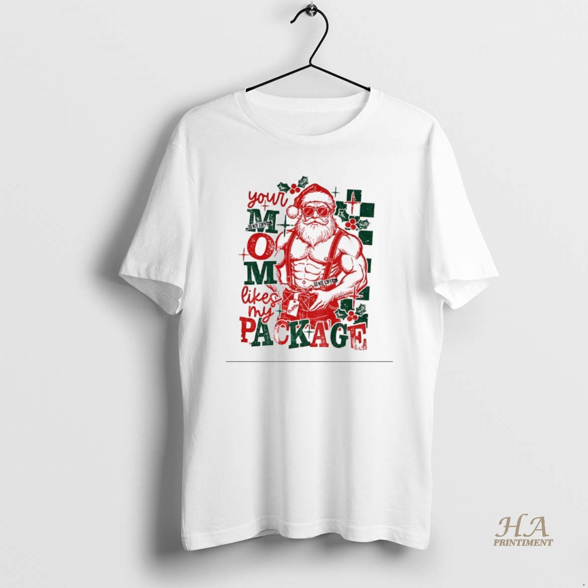 Official Santa Claus Your Mom Likes My Package Funny Christmas