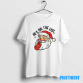 Official Santa Claus Big Face Hes On The List Christmas Tee Sweater