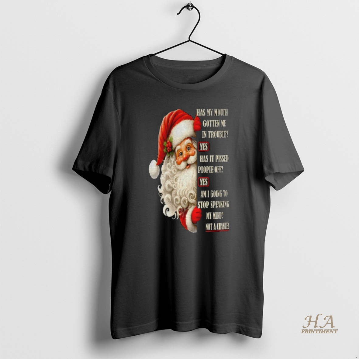 Official Santa Claus Has My Mouth Gotten Me In Trouble Yes Has It Pissed People
