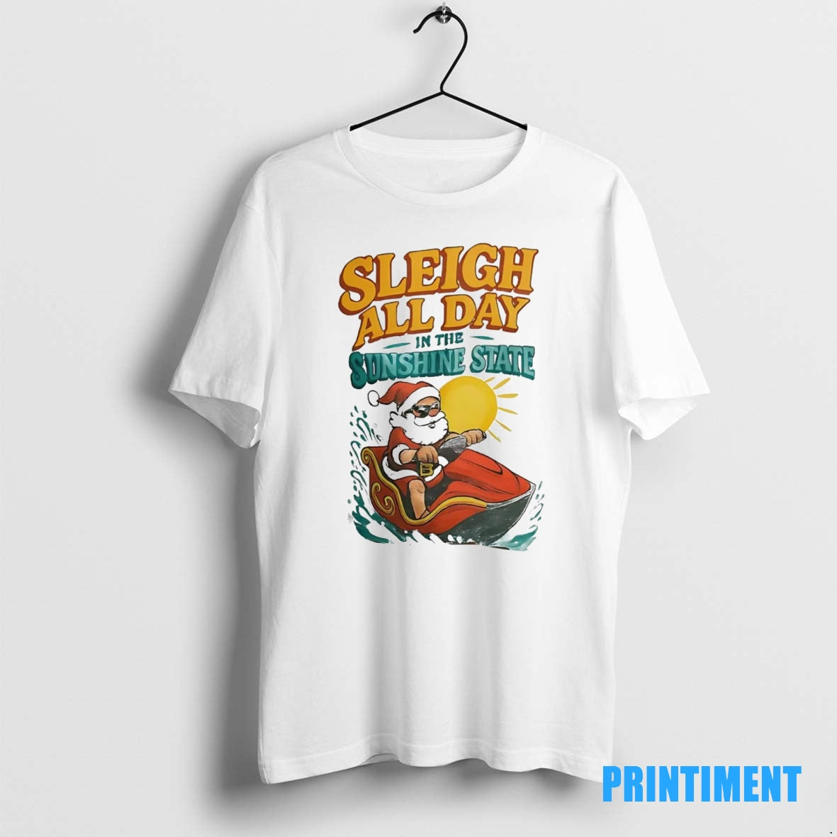 Official Santa Florida Sleigh All Day In The Sunshine State Christmas Tee Sweater