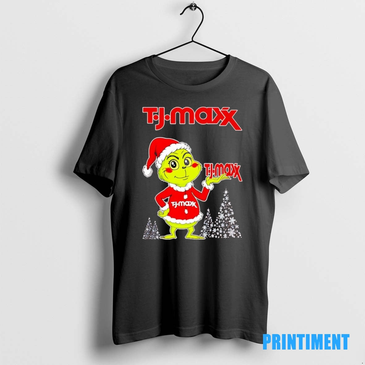 Official Santa Grinch Tj Maxx Christmas Tee Sweater