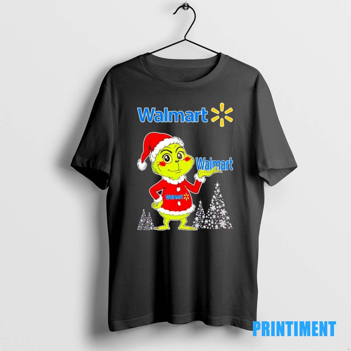 Official Santa Grinch Walmart Christmas Tee Sweater