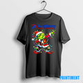 Official Santa Grinch Dabbing Academy Christmas Light Tee Sweater