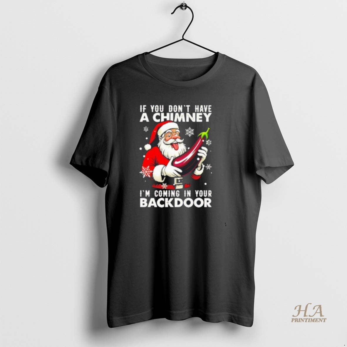 Official Santa If You Dont Have A Chimney Im Coming In Your Backdoor Christmas Jumper