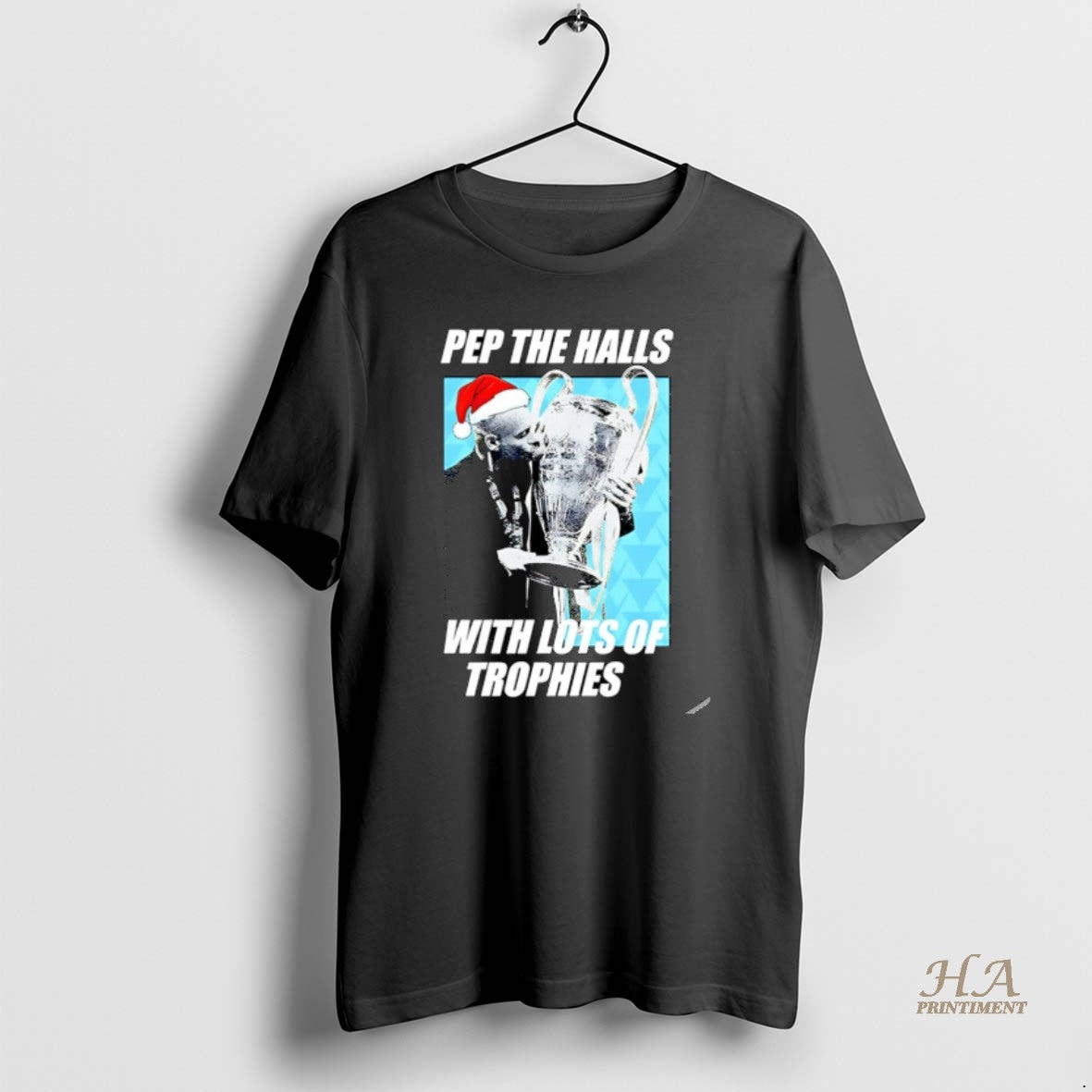 Official Santa Pep Guardiola The Halls With Lots Of Trophies Christmas Christmas