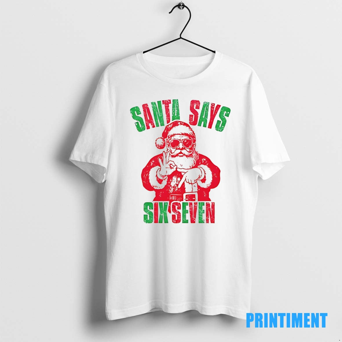 Official Santa Six Seven Christmas Tee Sweater
