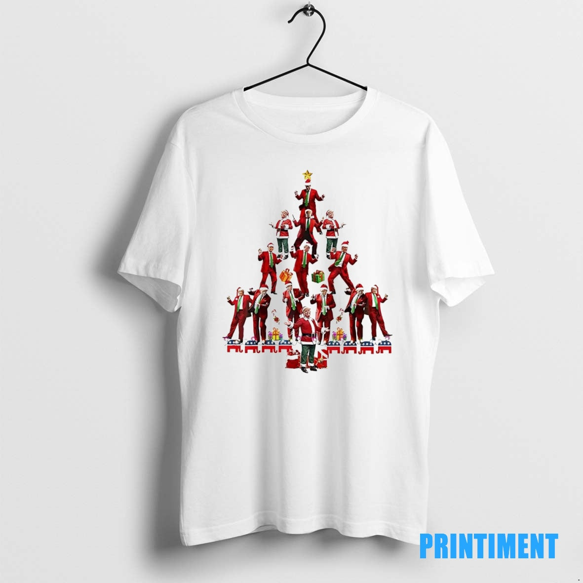 Official Santa Trump Dance Christmas Tree Tee Sweater