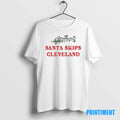 Official Santa Skips Cleveland Christmas Tee Sweater