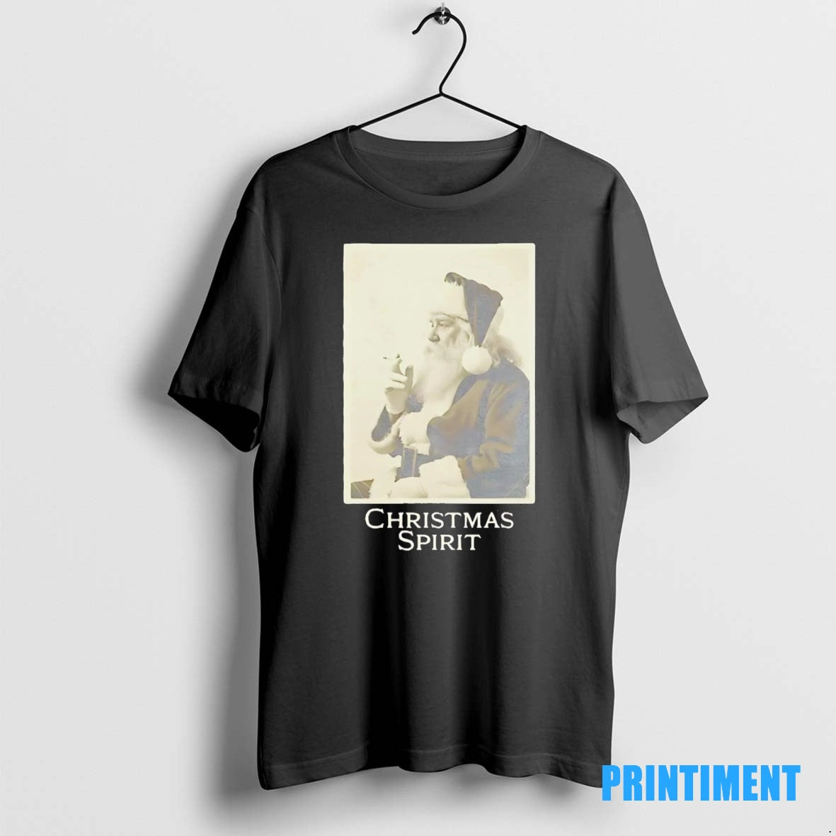 Official Santa Smoking Cigs Christmas Spirit Tee Sweater