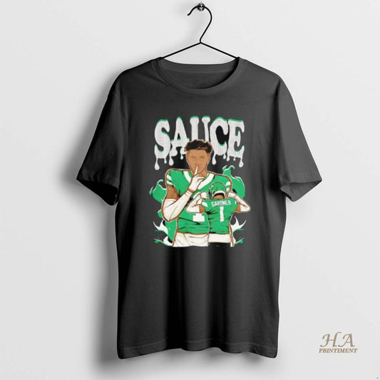 Official Sauce Gardner Cartoon New York Football Graphic