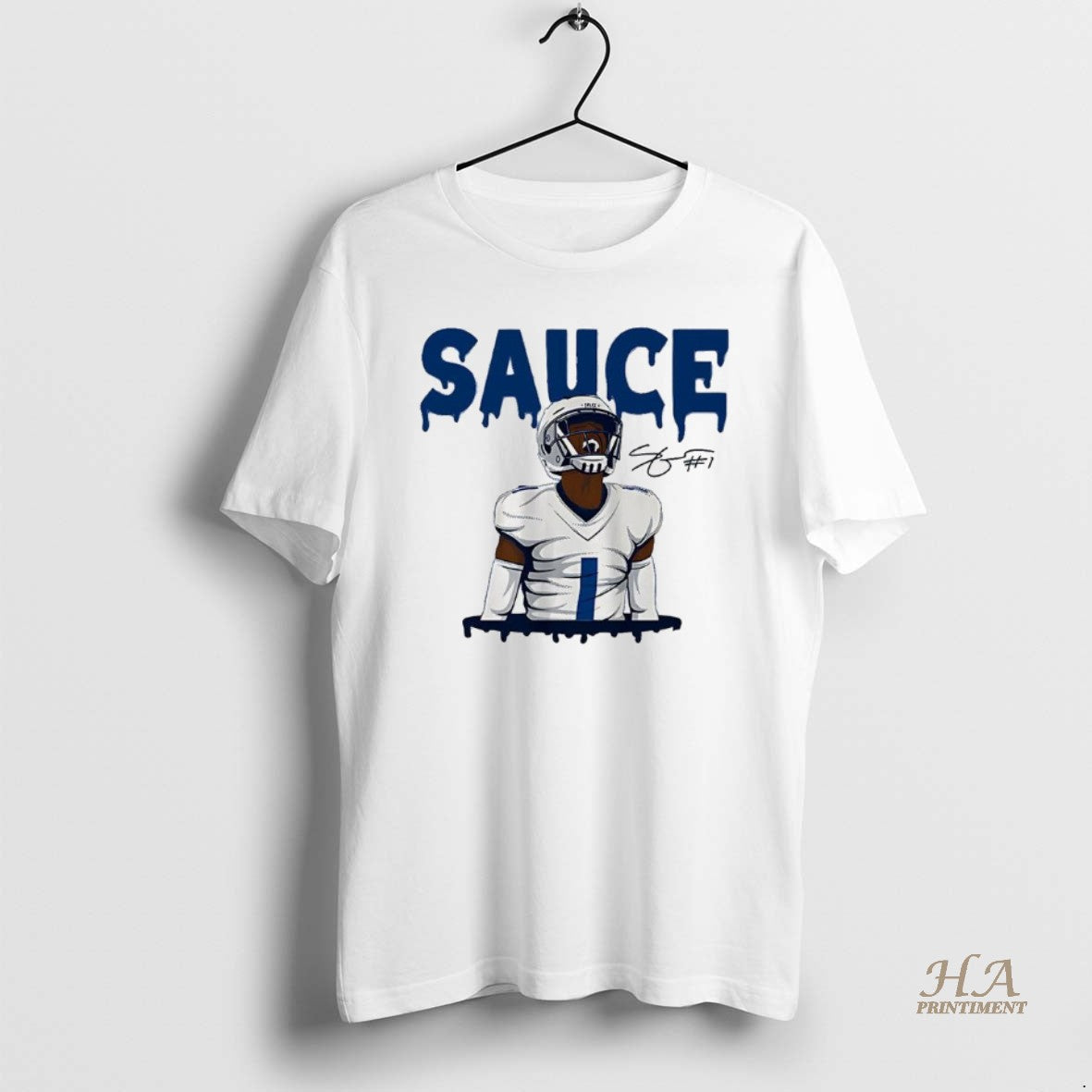 Official Sauce Gardner Indianapolis Colts Football The Drip Indy Signature