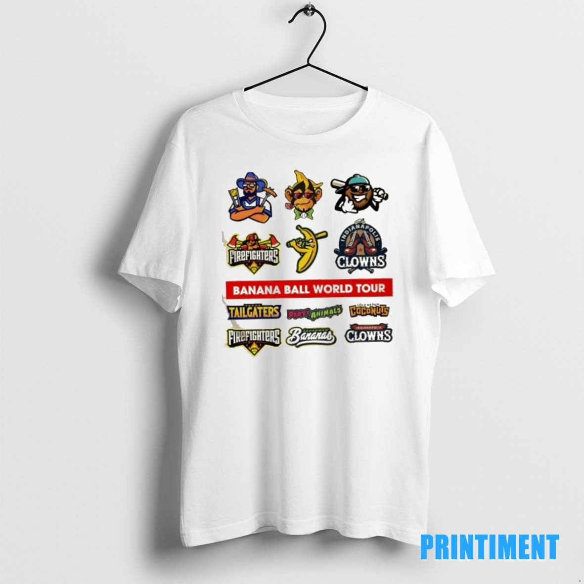 Official Savannah Bananas Baseball Ball World Tour Tee Sweater