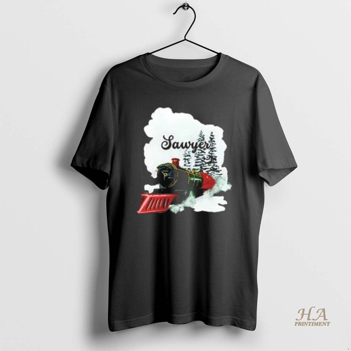 Official Sawyer Watercolor Christmas Train