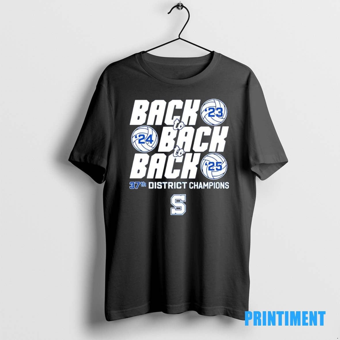 Official Scott Volleyball Back To Back 37th District Champions 2025 Tee Sweater
