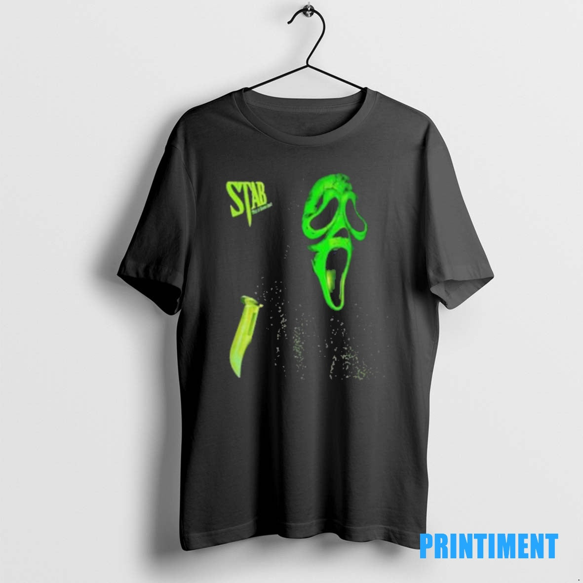 Official Scream Stab Ghostface Green Mask Tee Sweater
