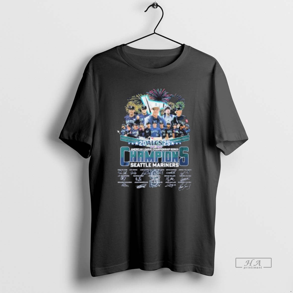 Official Seattle Mariners Alcs 2025 American League Championship Series Champions Signatures