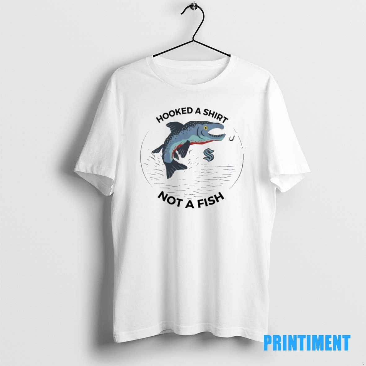 Official Seattle Hooked A Not A Fish Tee Sweater