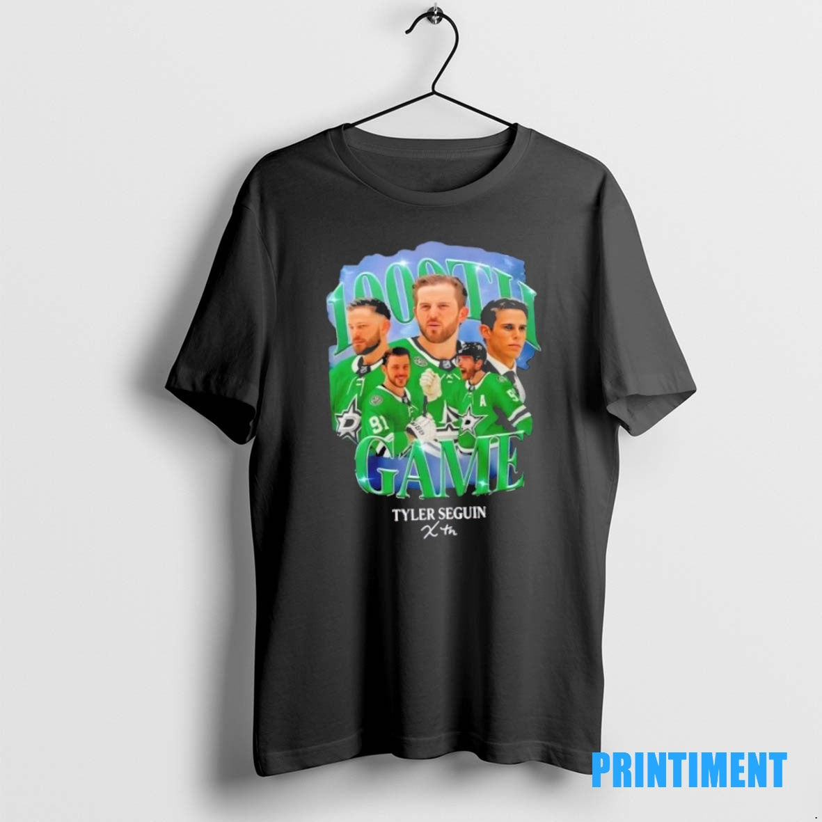 Official Seggys 1000th Dallas Stars Hockey 2 Sided Tee Sweater