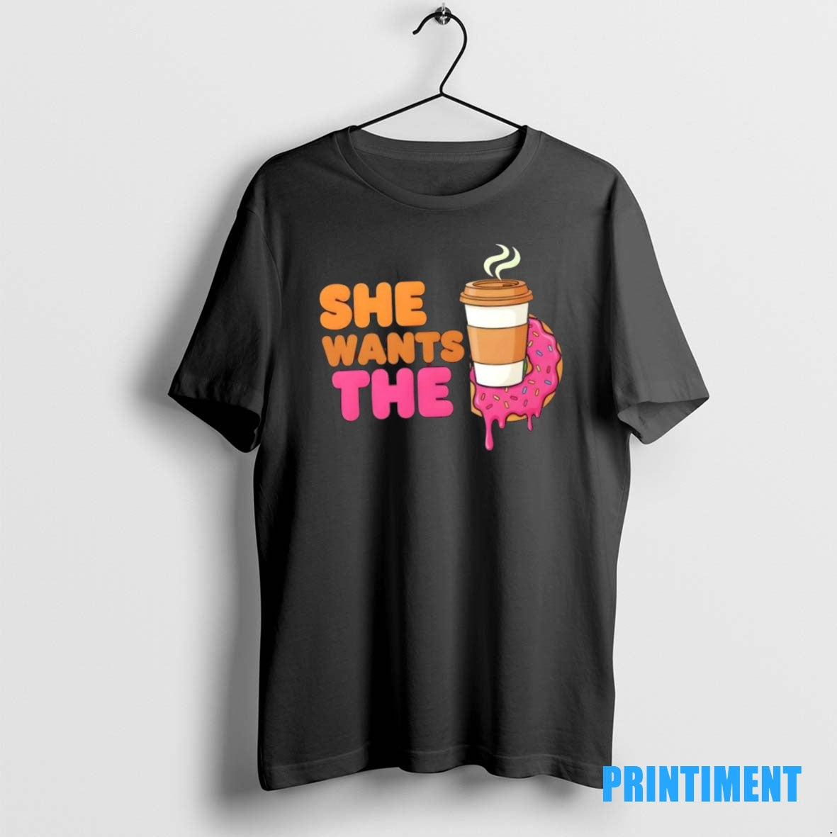 Official She Wants The D Coffee And Donut Pun Tee Sweater