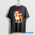 Official Shiba Inu Christmas Hat Tee Sweater