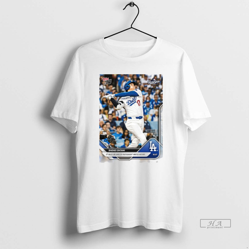 Official Shohei Ohtani 2025 Mlb Topps Los Angeles Dodgers 3rd Multi Hr Game Of Postseason
