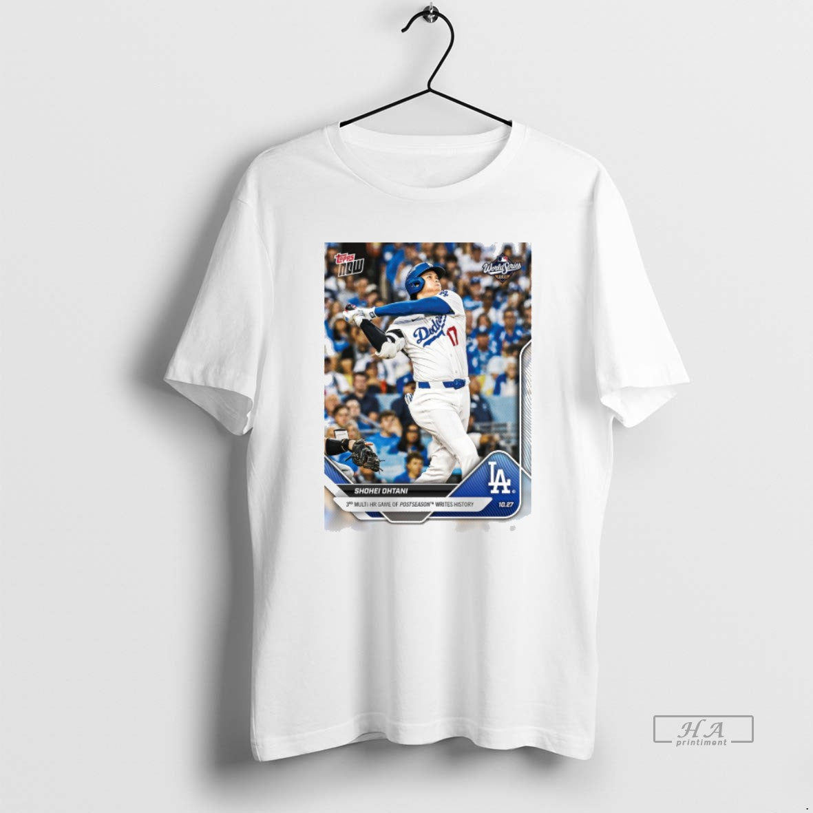 Official Shohei Ohtani 2025 Mlb Topps Los Angeles Dodgers 3rd Multi Hr Game Of Postseason