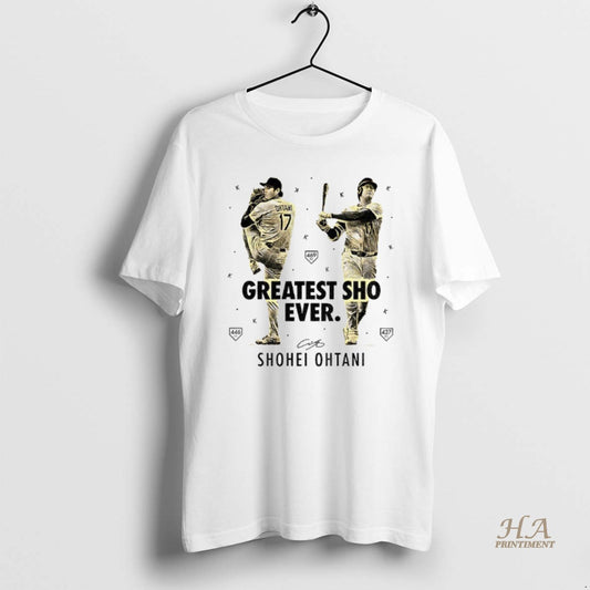 Official Shohei Ohtani Greatest Sho Ever Los Angeles Dodgers Mlb Baseball Signature