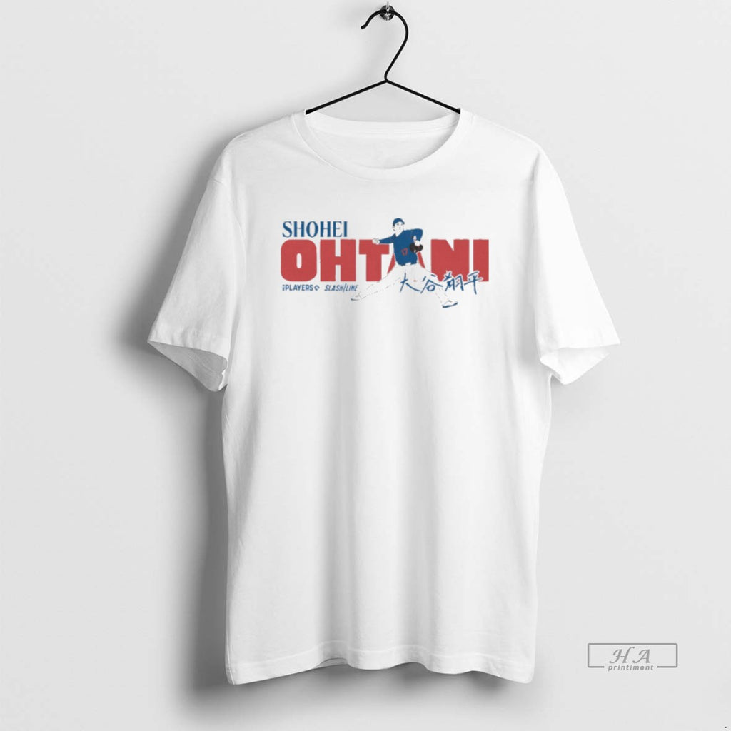 Official Shohei Ohtani Kanji Los Angeles Dodgers Mlb Slash Line Signature