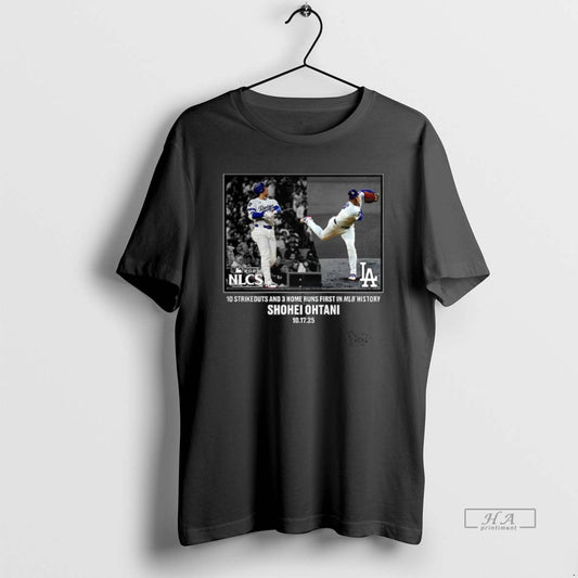 Official Shohei Ohtani Los Angeles Dodgers 2025 Nlcs 10 Strikeouts And 3 Home Runs First