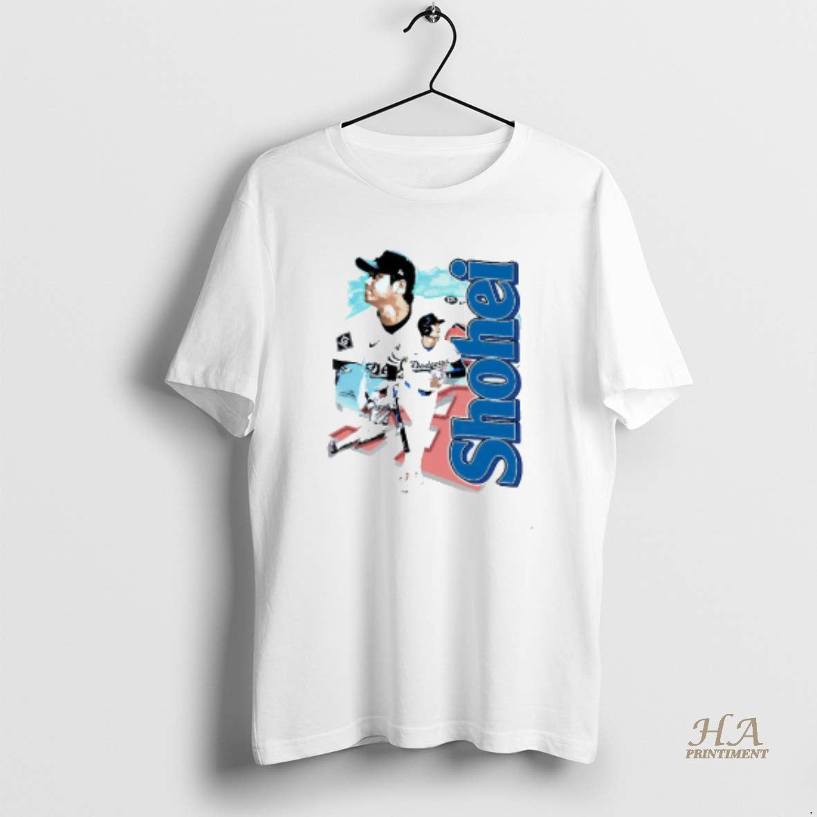 Official Shohei Ohtani Los Angeles Dodgers Vintage Graphic Mens White Tee