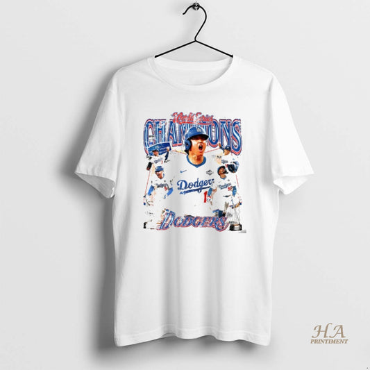 Official Shohei Ohtani Mookie Betts Los Angeles Dodgers World Series Mlb Champions Graphic