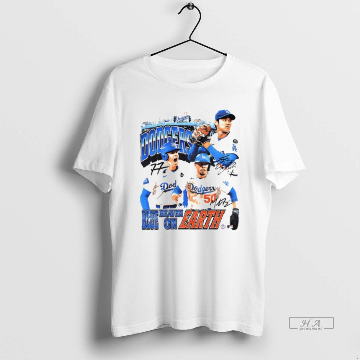 Official Shohei Ohtani Mookie Betts And Yoshinobu Yamamoto Los Angeles Dodgers Mlb Blue Heaven On