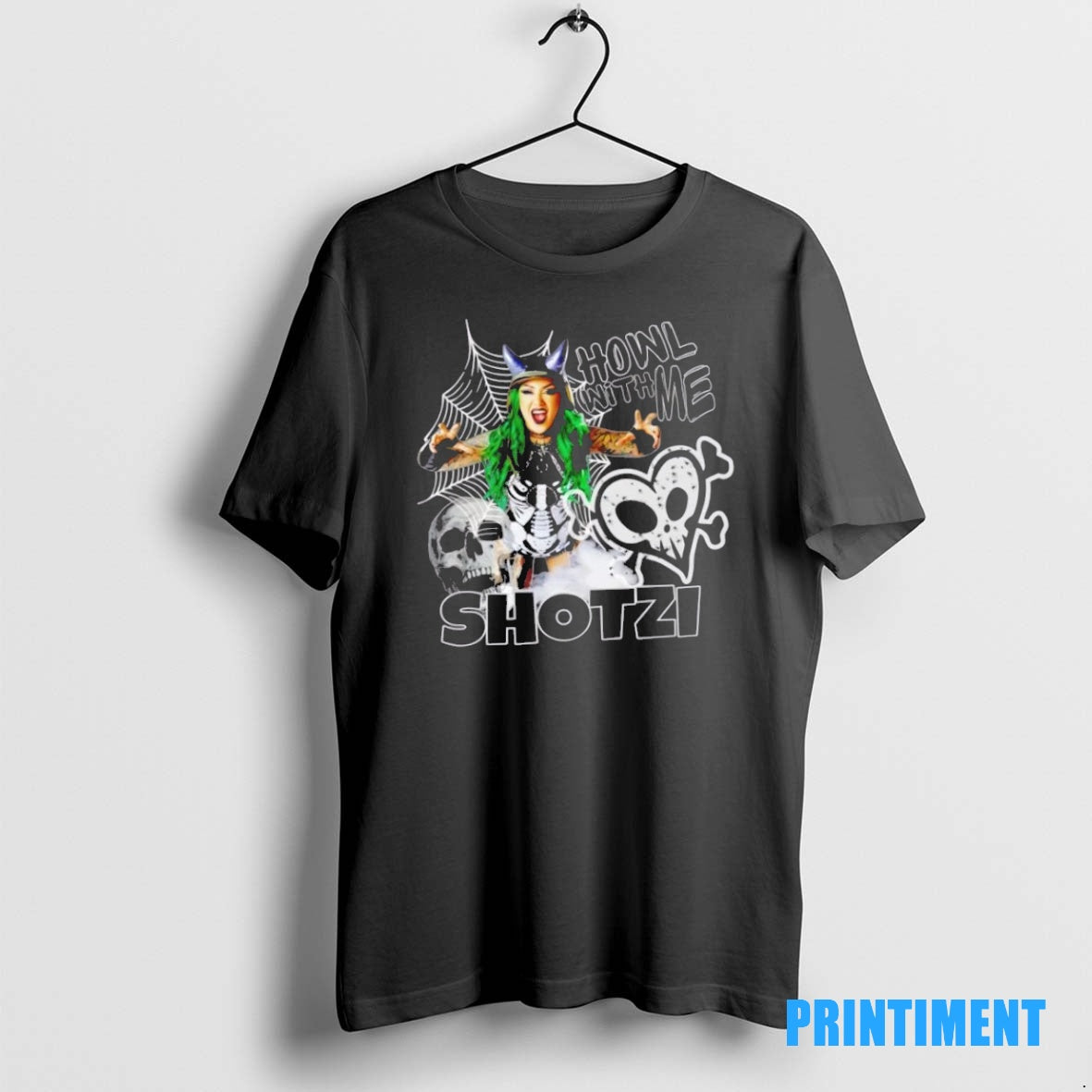 Official Shotzi Blackheart Howl With Me Tee Sweater