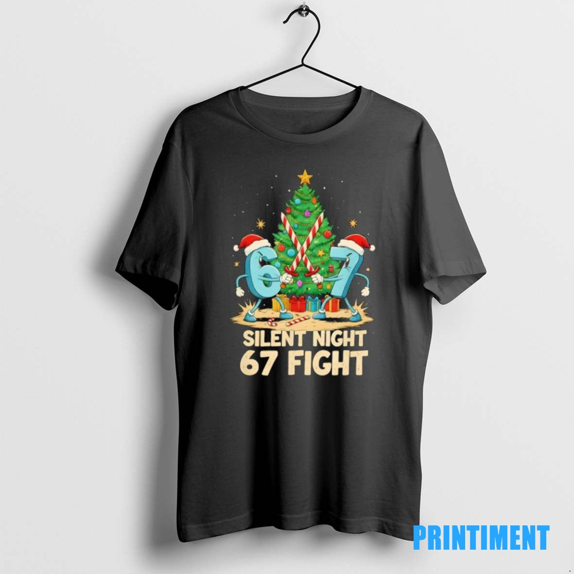 Official Silent Night 67 Fight Funny Christmas Tee Sweater