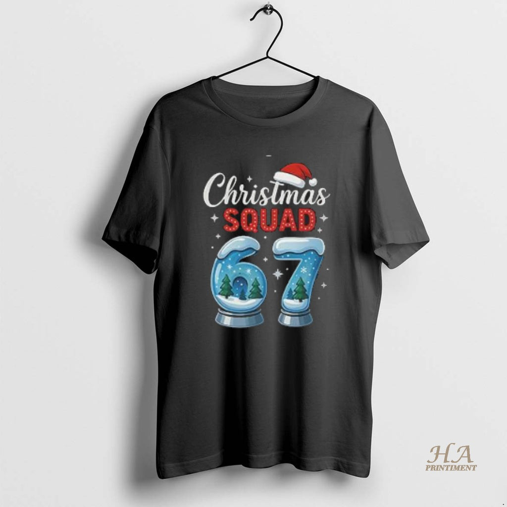 Official Six Seven Meme Brainrot 67 Christmas Squad