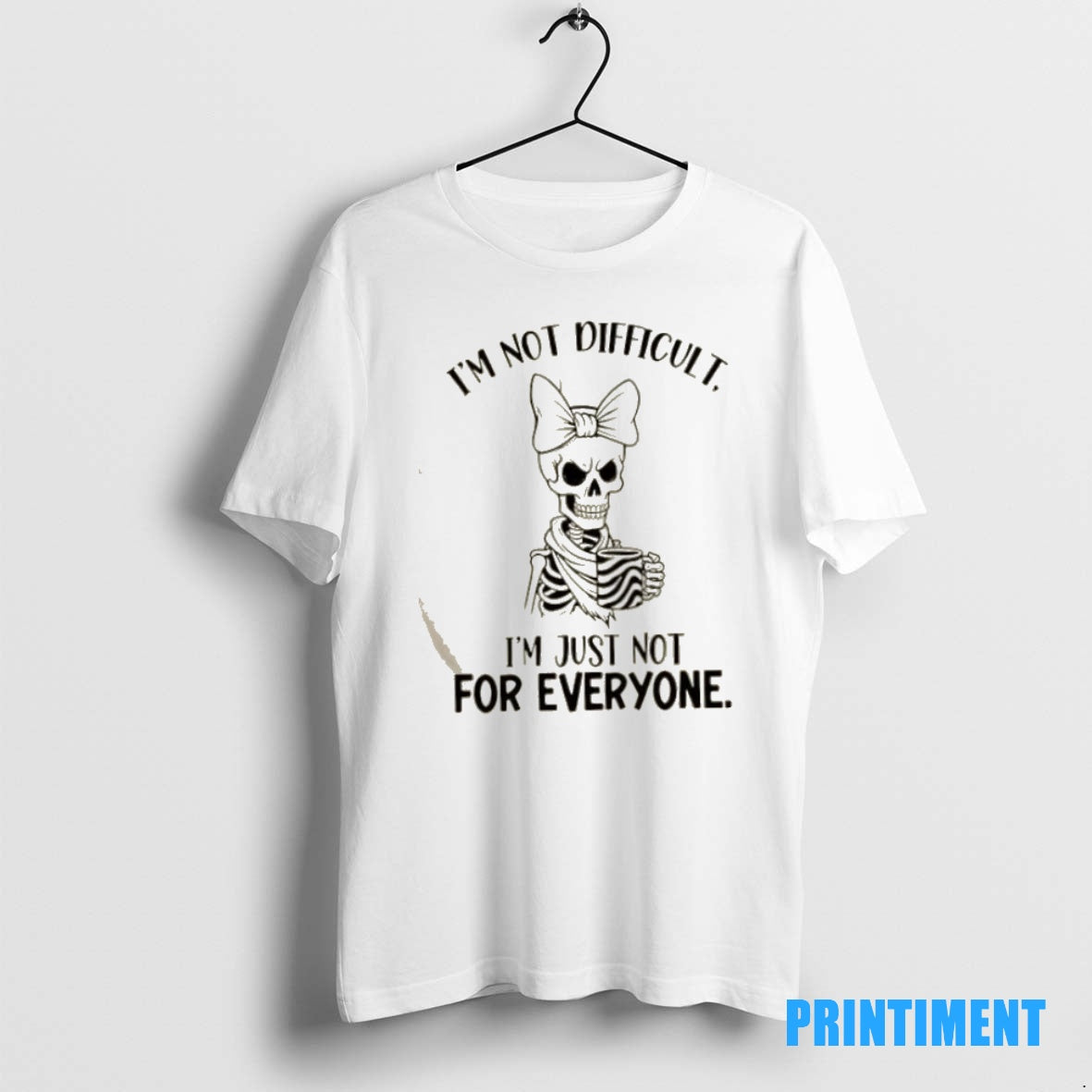 Official Skeleton Im Not Difficult Tee Sweater
