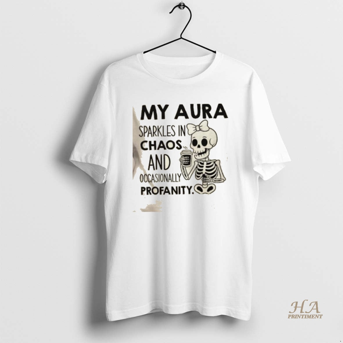 Official Skeleton My Aura Sparkles In Chaos And Occasionally Profanity
