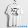 Official Skeleton My Aura Sparkles In Chaos And Occasionally Profanity Tee Sweater