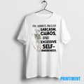Official Skeleton My Hobbies Include Sarcasm Chaos And Excessive Self Awareness Tee Sweater