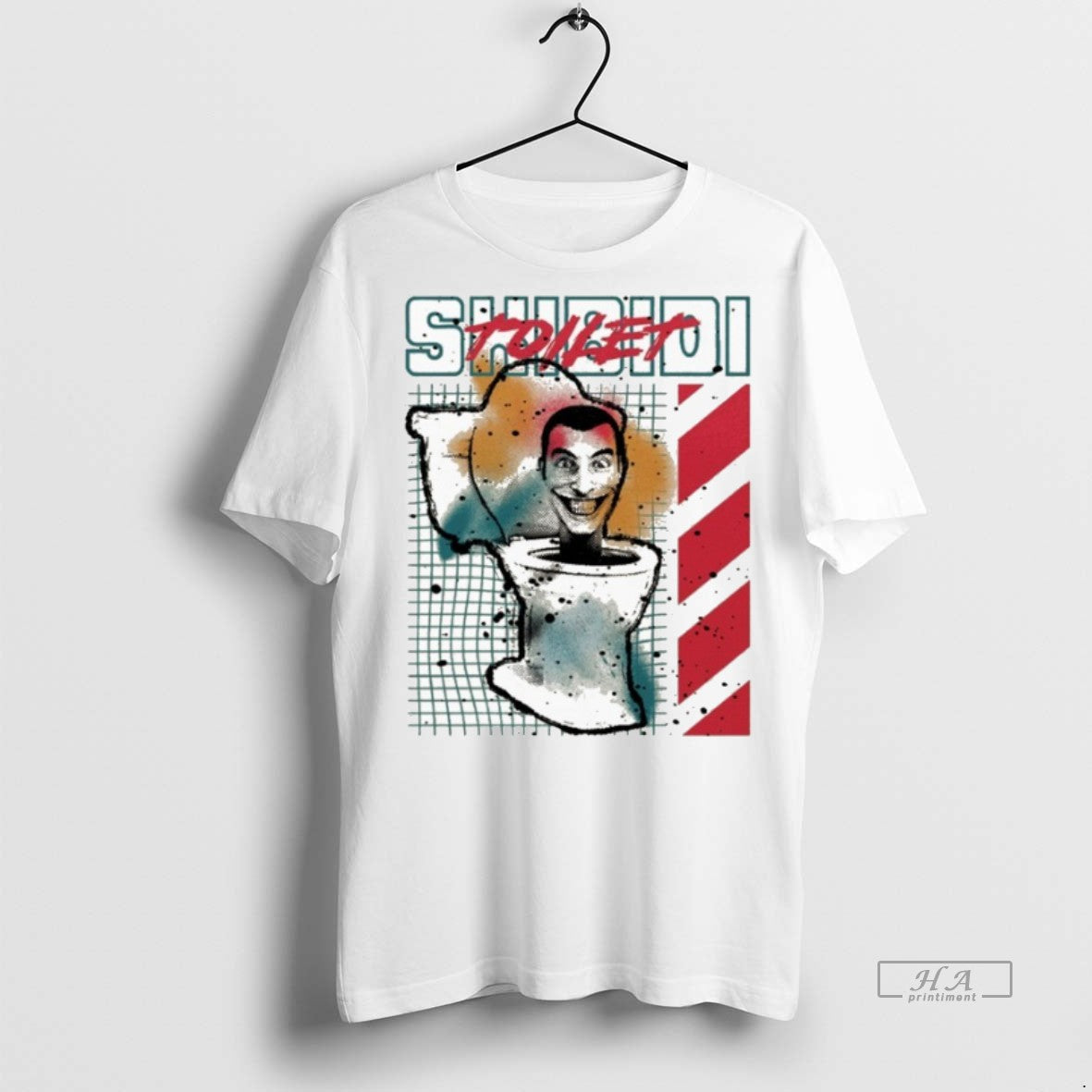 Official Skibidi Toilet Splatter Paint Shirt