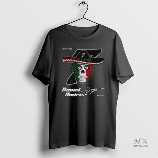 Official Skull Daniel Suarez 7 Classic Ink Spire Motorsports Nascar Signature