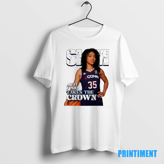 Official Slam Uconn Huskies Azzi Fudd Takes The Crown Tee Sweater