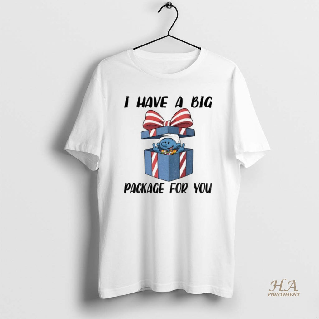 Official Smurfs Middle Finger I Have A Big Package For You Merry Christmas