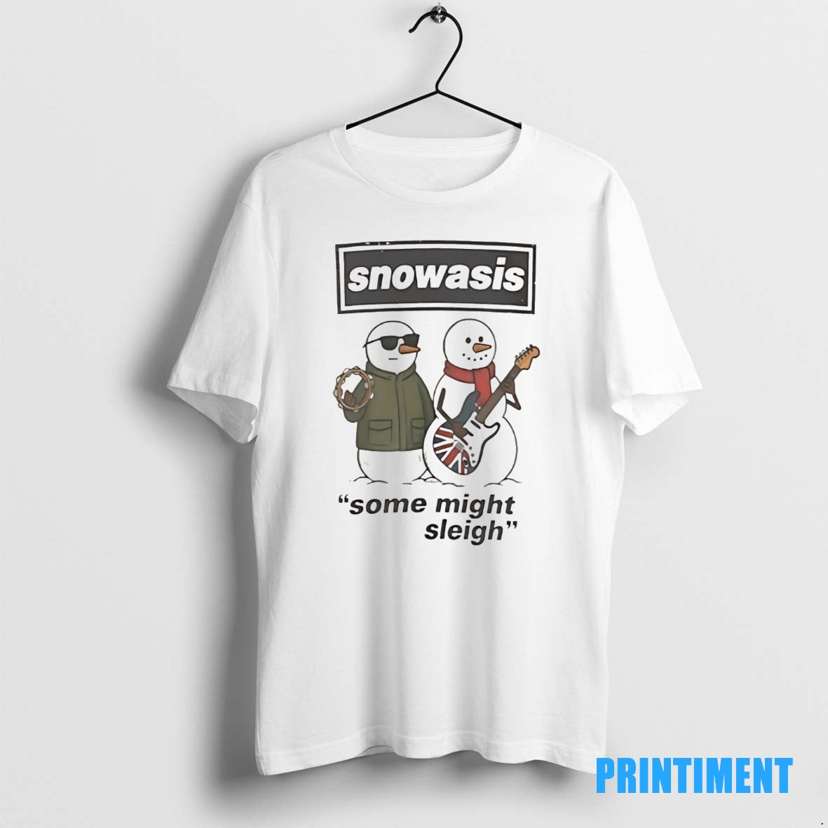 Official Snowasis Some Might Sleigh Christmas Tee Sweater