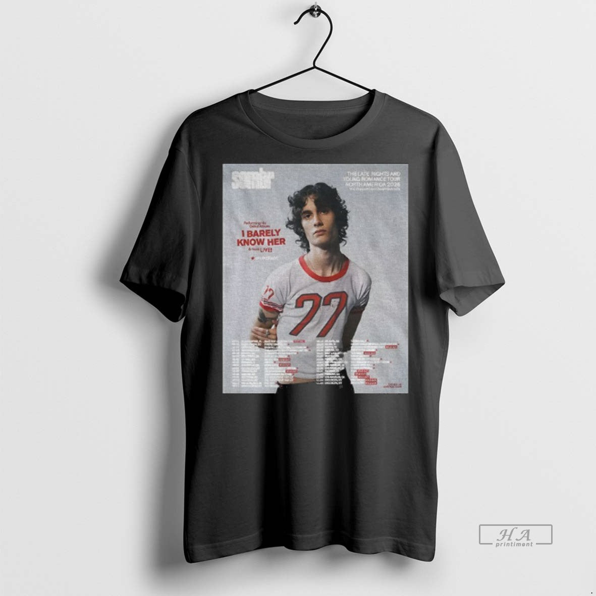 Official Sombr I Barely Know Her Tibetan Inspired Music Shirt