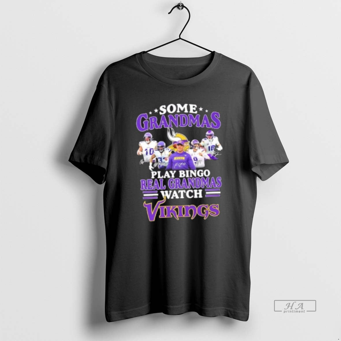 Official Some Grandmas Play Bingo Real Grandmas Watch Minnesota Vikings Coach Kevin Oconnell And Players